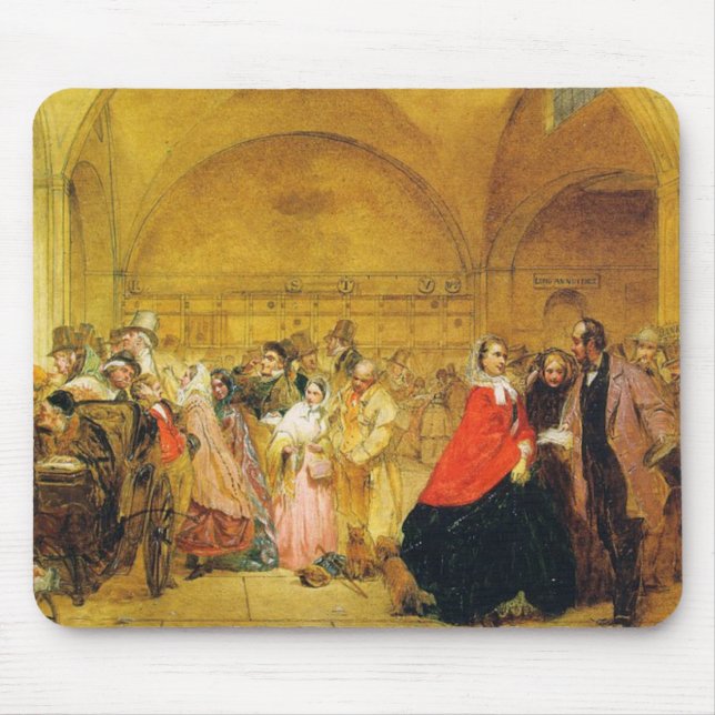 Utdelningsdagen vid Bank of England (Lagrar-markna Musmatta (Framsidan)