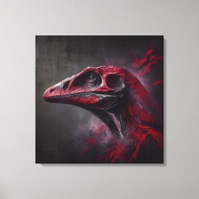 Utdöda Dinosaur Head Canvastryck (Framsida)