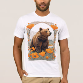 Utdöda Kaliforniens björn bland papies T Shirt