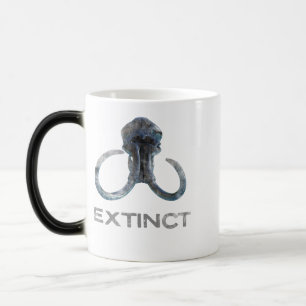 Utdöda Wooly Mammoth Fossil Head Version 1 Magisk Mugg