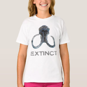 Utdöda Wooly Mammoth Fossil Head Version 1 T Shirt