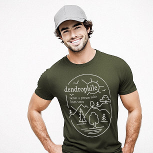 Utdoorsy Gift Träd Dendrophile Definition T Shirt