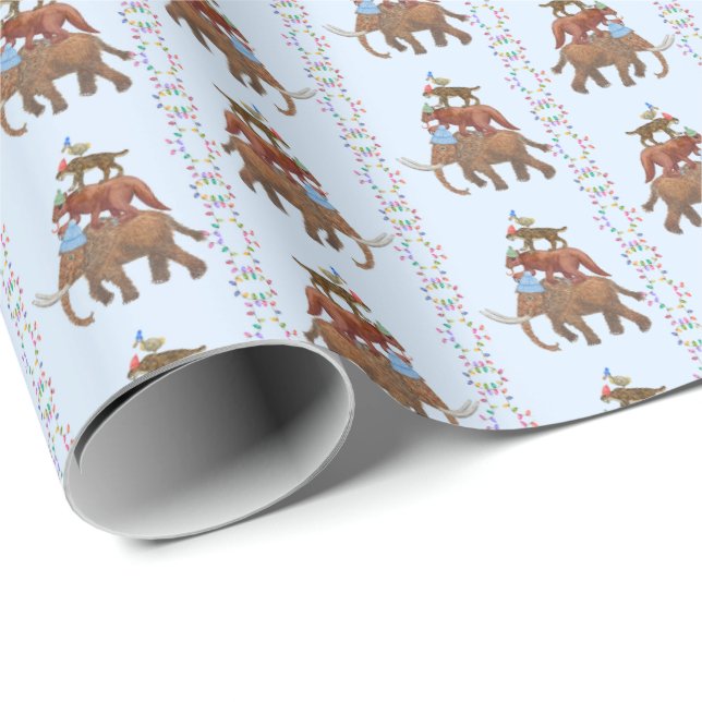 Utdött djur presentpapper (Rullad Hörn)