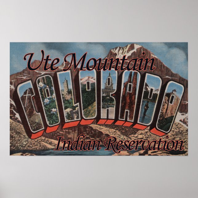 Ute Mountain Indian Reservation, Colorado Poster (Framsidan)