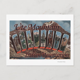 Ute Mountain Indian Reservation, Colorado Vykort