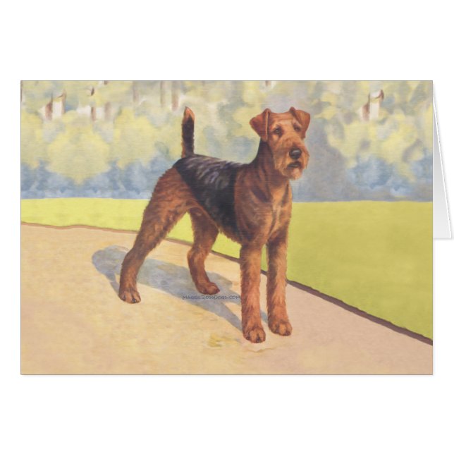 Ute på golfbanan hälsningskort (Framsidan Horizontal)