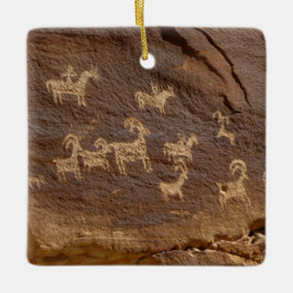 Ute Petroglyphs Julgransprydnad Keramik