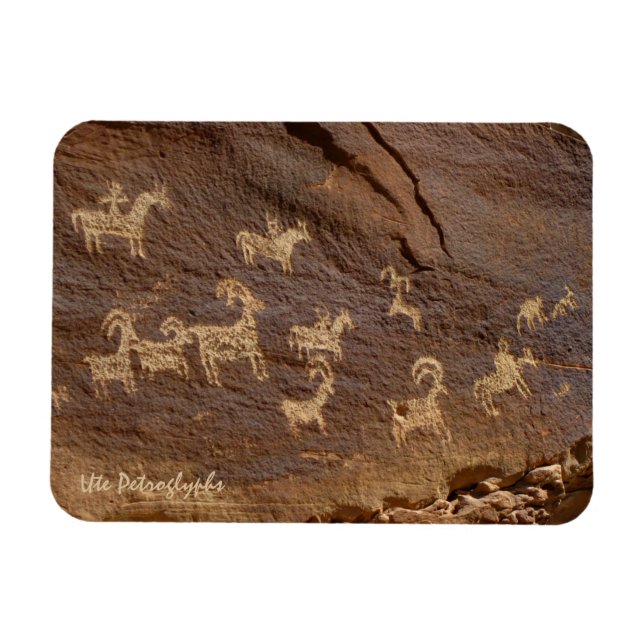 Ute Petroglyphs Magnet (Horisontell)