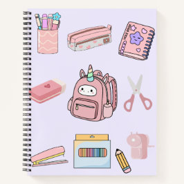 ute Pink Unicorn School Supplies Collection
