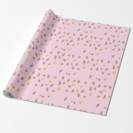 ute Rosa & Orange Ombre Sommarpresentpapper Presentpapper