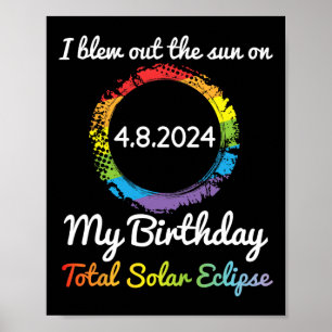 Ute Sol den 4 8 24 min födelsedag Poster