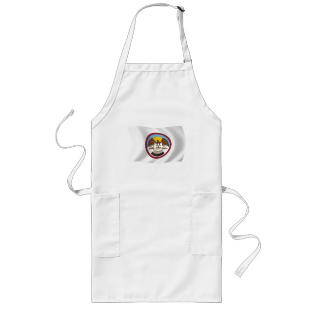 Ute Tribe Flag Apron blir Långt Förkläde (Framsidan)