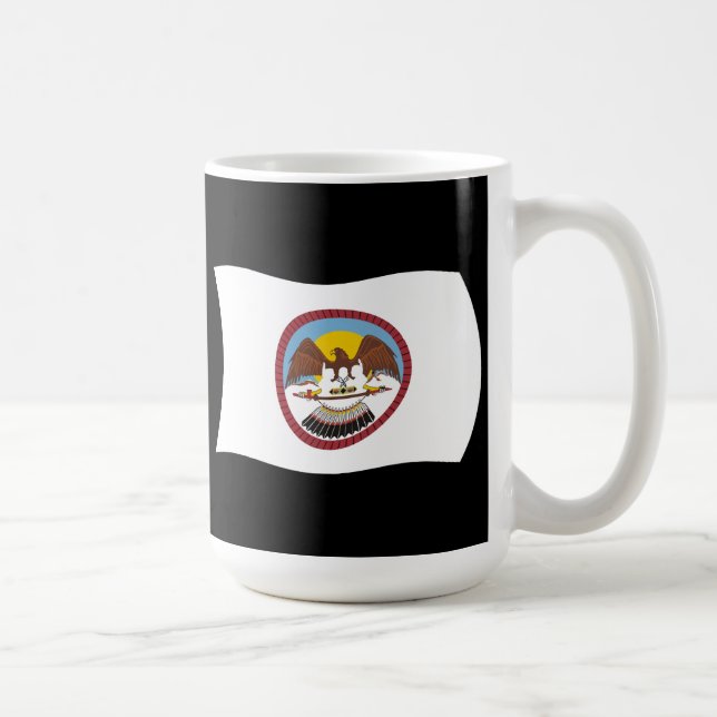 Ute Tribe Flag Krus Kaffemugg (Höger)