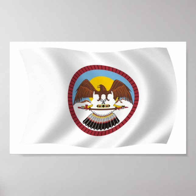 Ute Tribe Flag Postertryck Poster (Framsidan)