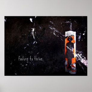 utebliven blomstring poster