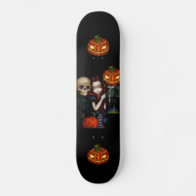 Utebliven eller behandlad - Halloween Skateboard Bräda 20,5 Cm (Framsida)