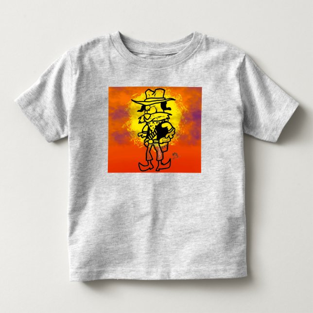 Utehunden Doggo vid solnedgång T Shirt (Framsida)