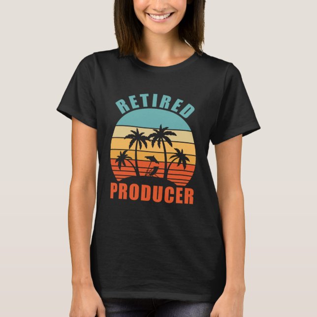 Utelämnad producent Lycklig Pension T Shirt (Framsida)