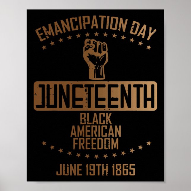 Utelämnande den 19 juni 1865 Manar Wo Poster (Framsidan)