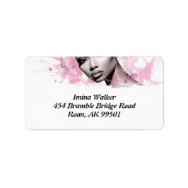 Uteldad duk: Diva-ish Delight-etikett Adressetikett