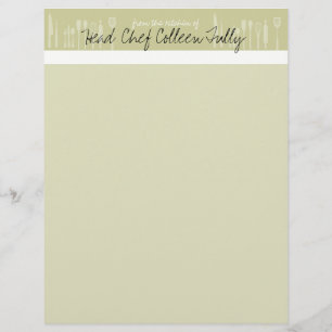 Utensil Culinary Chef Letterhead