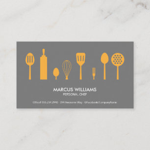 Utensils   Chef Visitkort