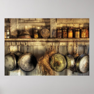 Utensils - Gamla land-köket Poster