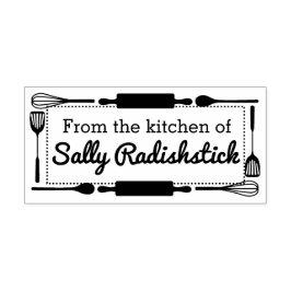 Utensils gräns kulinary från köket självfärgande stämpel