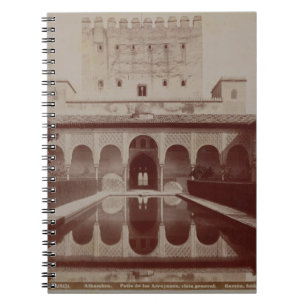 Uteplats de los Arrayanes, Alhambra, c.1875-80 Anteckningsbok