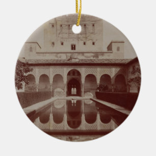 Uteplats de los Arrayanes, Alhambra, c.1875-80 Julgransprydnad Keramik
