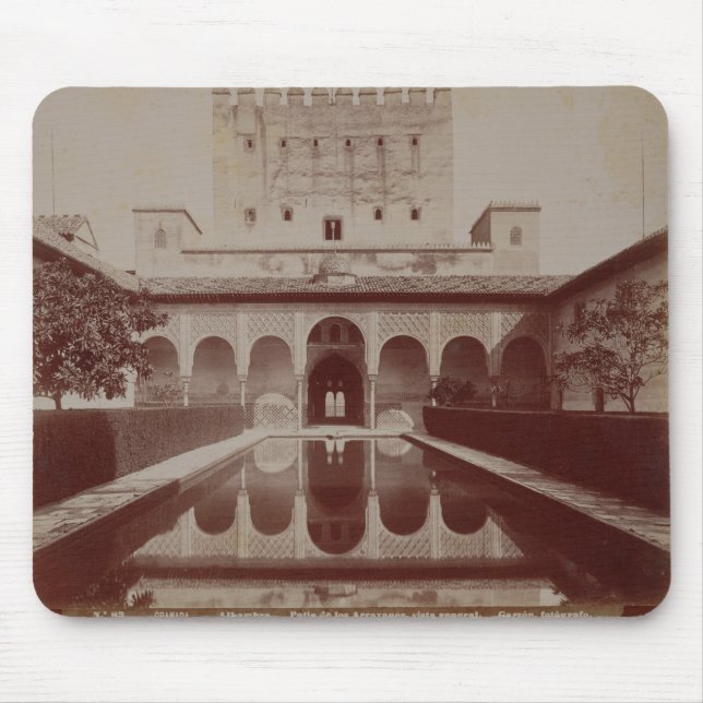 Uteplats de los Arrayanes, Alhambra, c.1875-80 Musmatta (Framsidan)