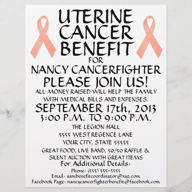 Uterine Cancer Benefit Flyer (Framsidan)