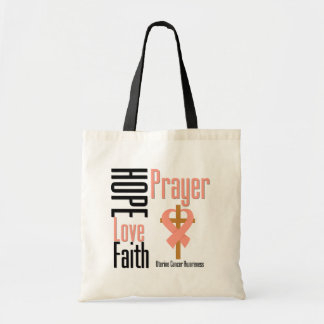 Uterine Cancer Hope Kärlek Faith Prayer Kor Tygkasse