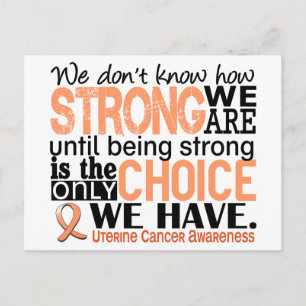 Uterine Cancer - hur starka vi är Vykort