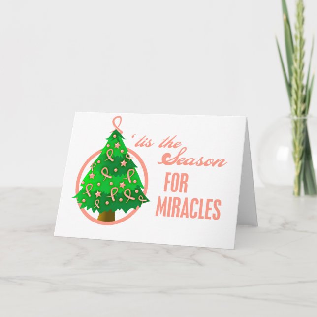 Uterine Cancer jul Miracles Helgkort (Framsida)