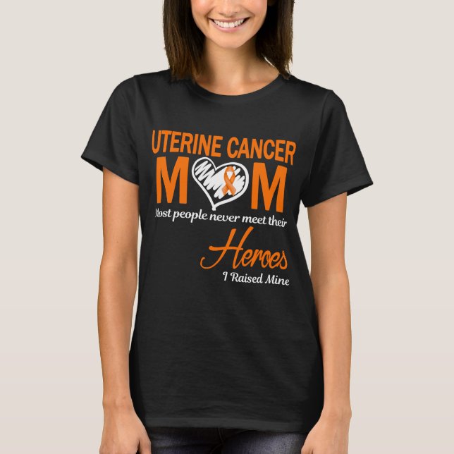 Uterine Cancer Mamma I Raderade min T Shirt (Framsida)