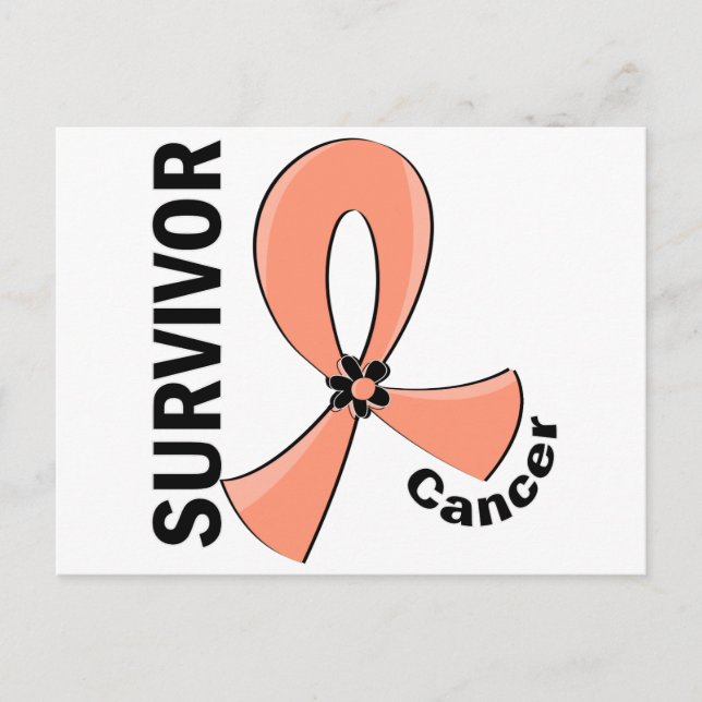 Uterine Cancer Survivor 12 Vykort (Framsida)