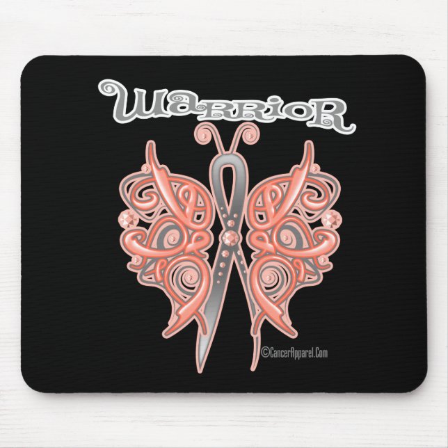 Uterine Cancer Warrior Celtic Butterfly Musmatta (Framsidan)