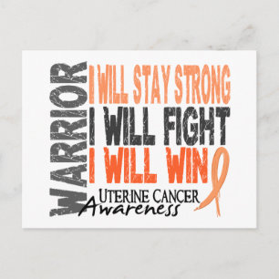 Uterine Cancer Warrior Vykort