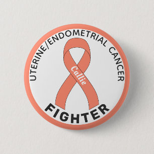 Uterine Endometrial Cancer Fighter Ribbon White Bu Knapp