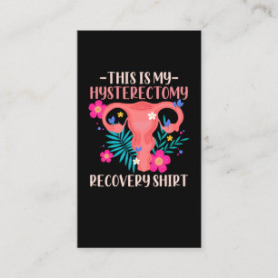Uterus Borttagning av hysterektomi Visitkort