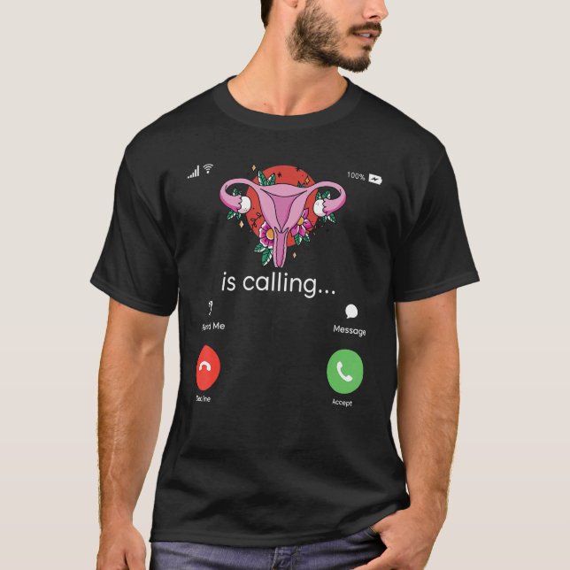 Uterus Feminist Womens Rights Reproductive Feminis T Shirt (Framsida)