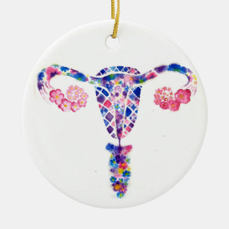 Uterus Julgransprydnad Keramik