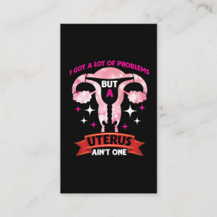 Uterus Resthalten Hysterektomi Survivor Visitkort