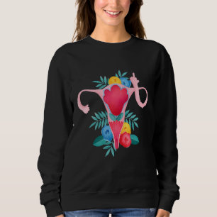 Uterus visar Mitten Finger, feministisk feminism 2 T Shirt