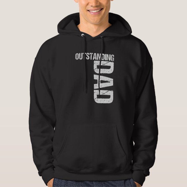 Utestående Pappa Hoodie (Framsida)