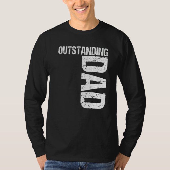 Utestående Pappa T Shirt (Framsida)