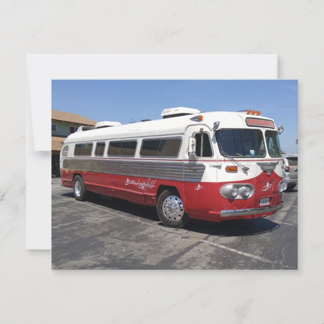 Utestående reflektor buss-foto (Framsida)