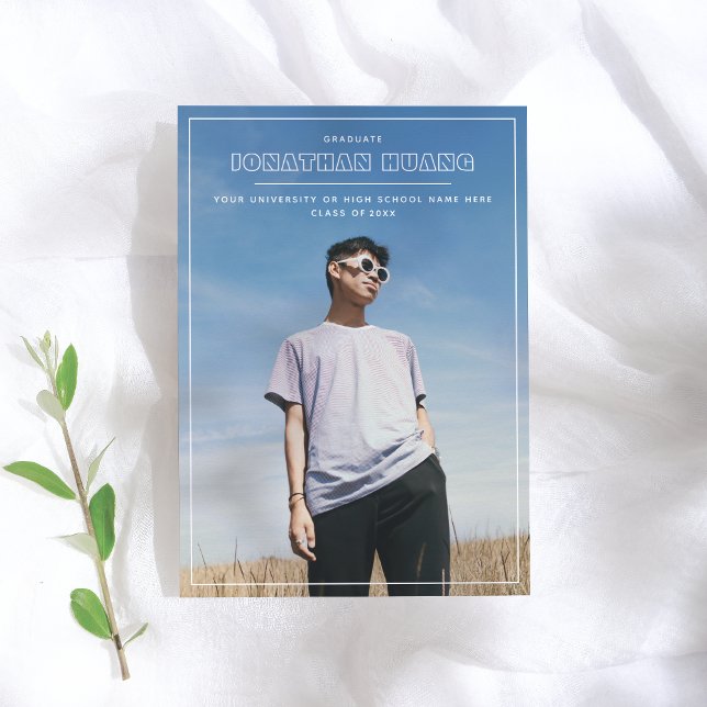 Utestående | Trendig Photo Studenten meddelande Inbjudningar (Skapare uppladdad)