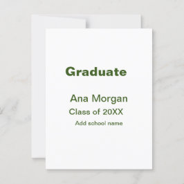 Utexamen lägg till namn skola namn klass av 20XX e Vykort